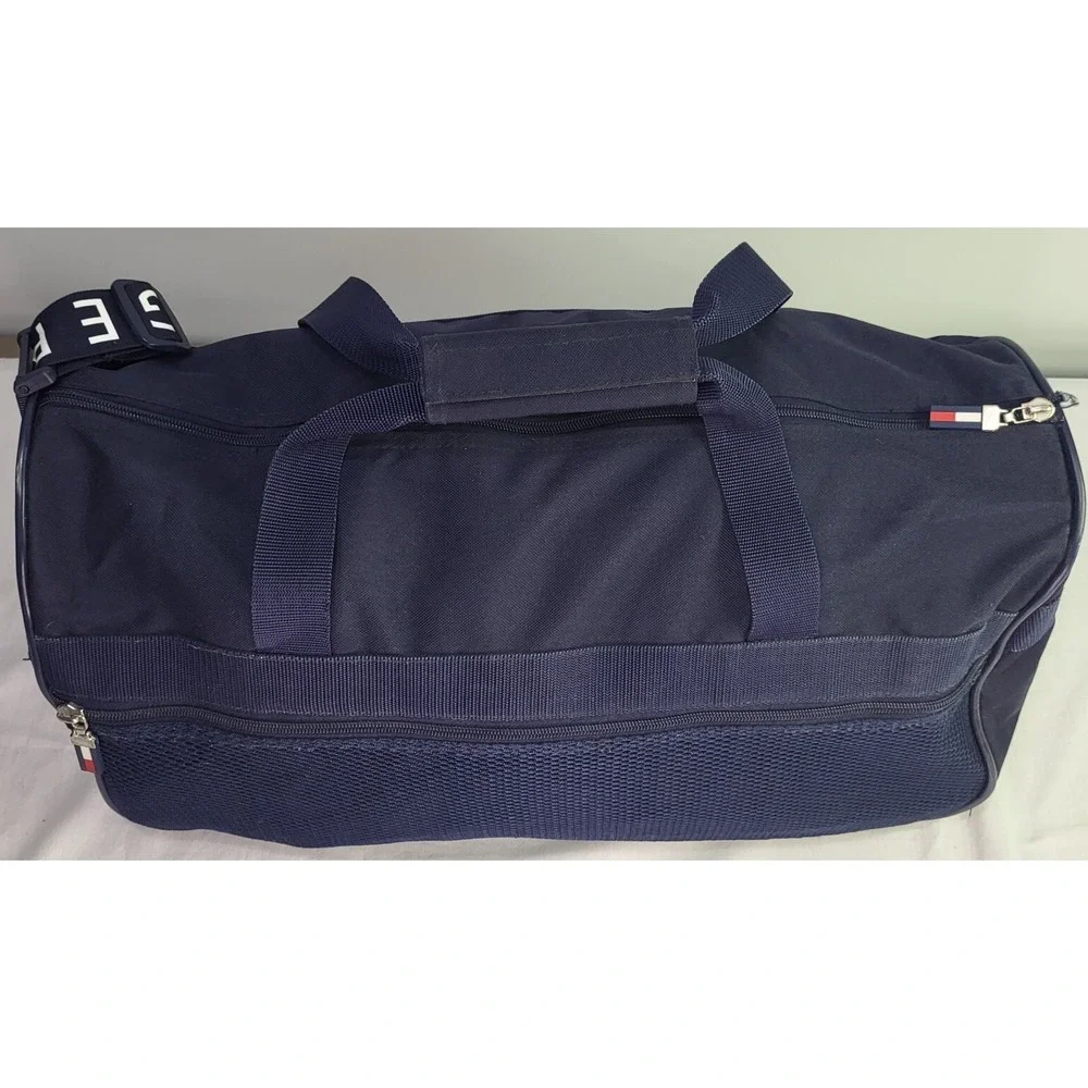 Tommy Hilfiger Vintage 90s Flag Logo Weekender Travel Duffle Gym Bag w/Strap 20